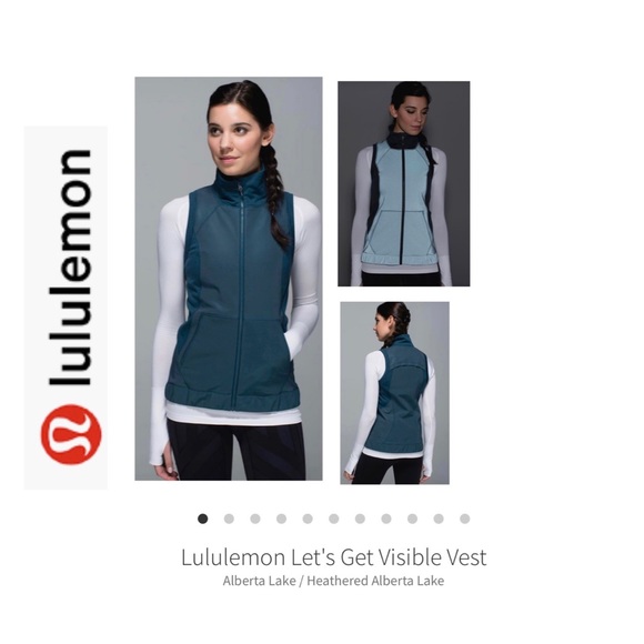 lululemon athletica Jackets & Blazers - Lululemon Let’s Get Visible Reflective Vest. Dark Teal. Sz 8